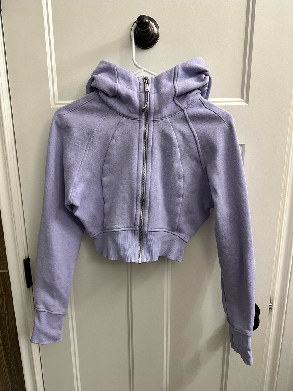 lululemon Purple/Lilac Cropped Scuba Hoodie Size 4
